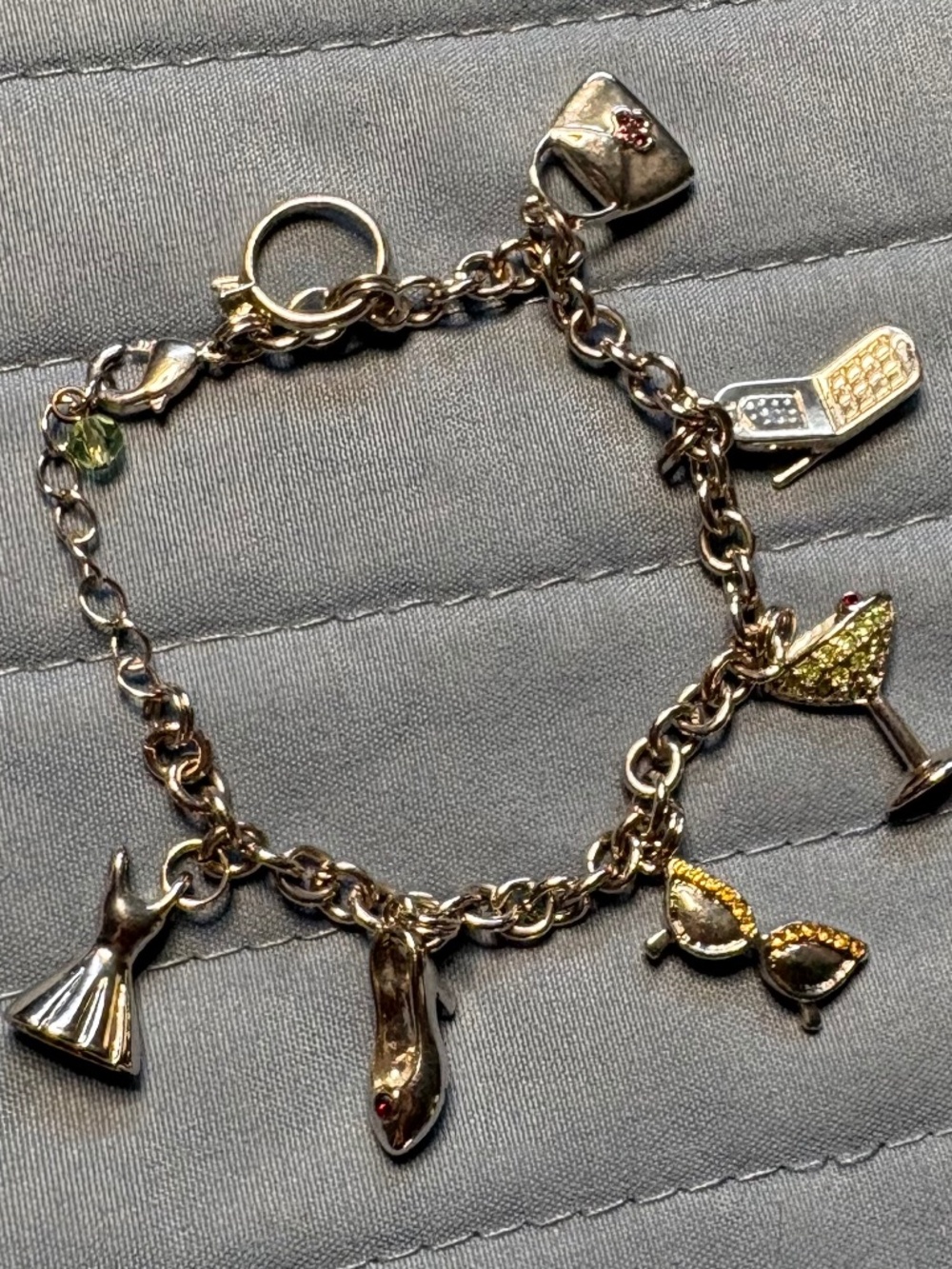 Girls night charm bracelet.